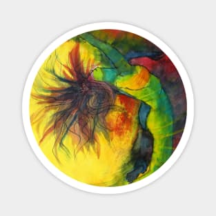 Dance It n2 by Natasha Kolton · dancer dancing watercolor painting Magnet